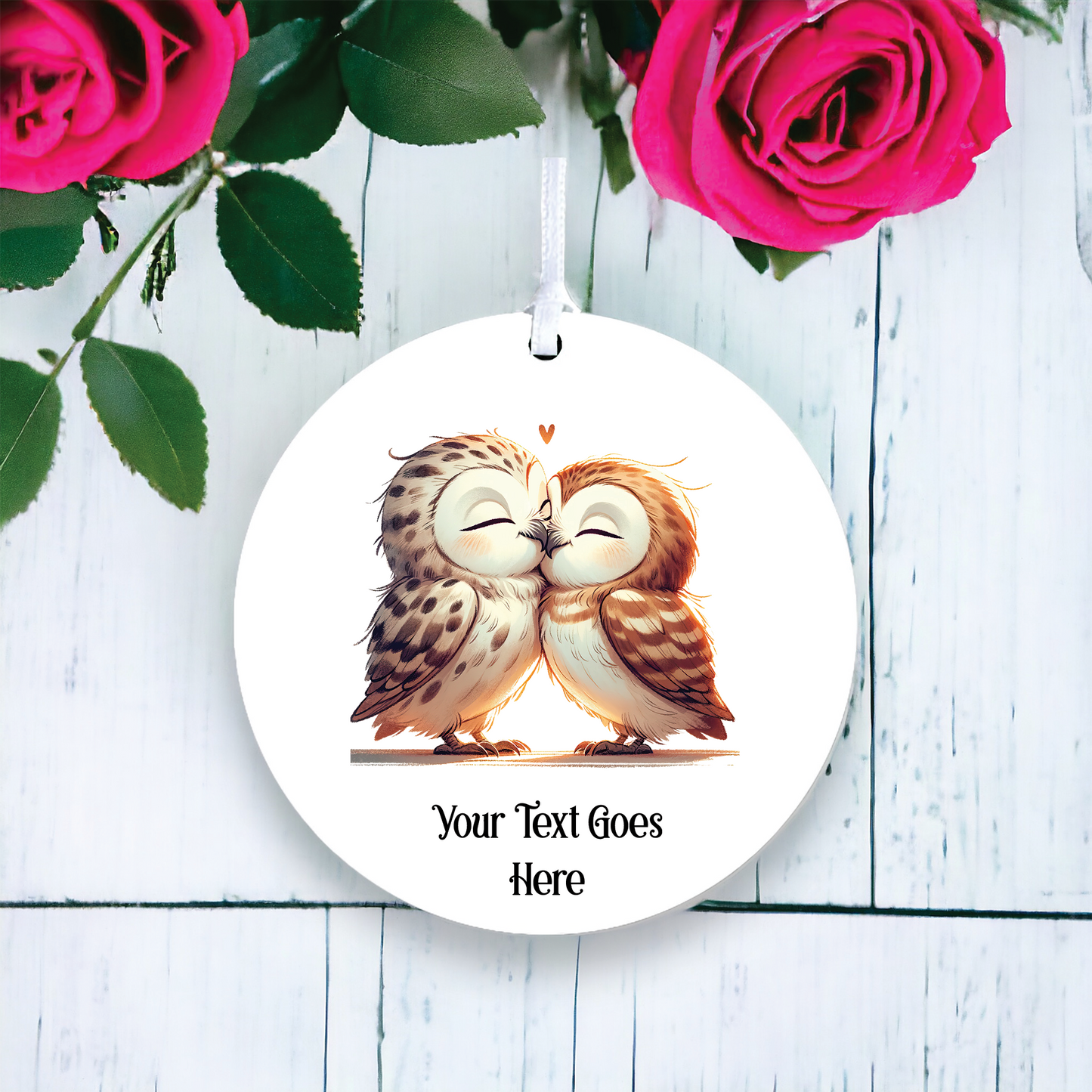 Personalised Owl Cuddle Decoration