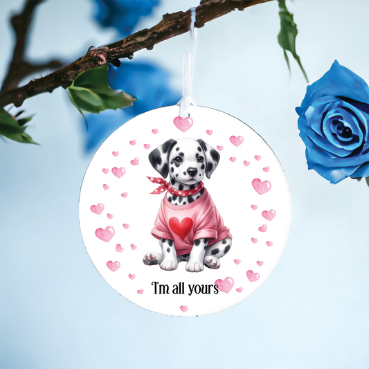 Personalised Dalmatian Dog Love Decoration