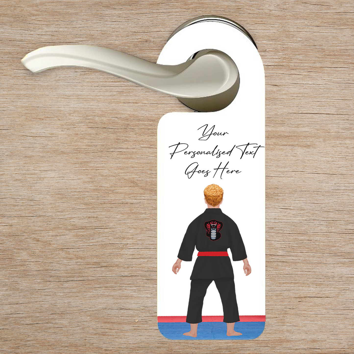 Personalised Karate, Judo, Ju Jitsu, Taekwondo Martial Arts Gi Creator - Door Hanger
