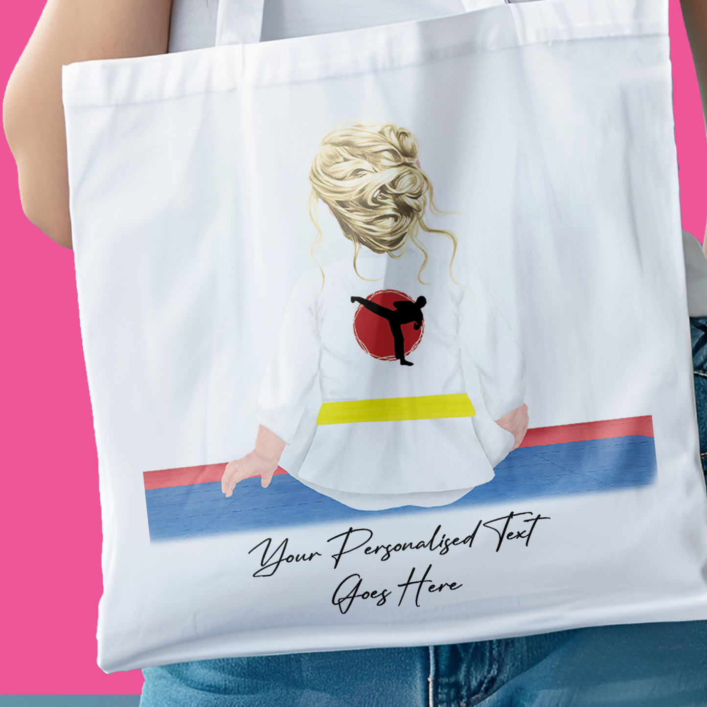 Personalised Karate, Judo, Ju Jitsu, Taekwondo Martial Arts Gi Creator - Tote Bag
