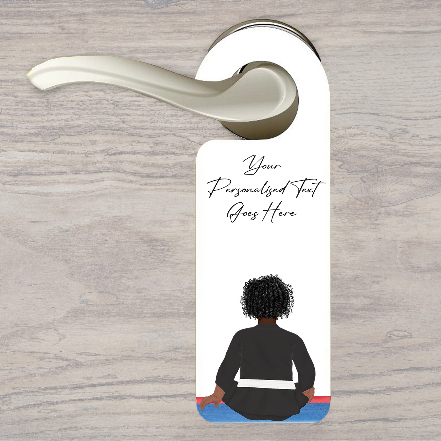 Personalised Karate, Judo, Ju Jitsu, Taekwondo Martial Arts Gi Creator - Door Hanger