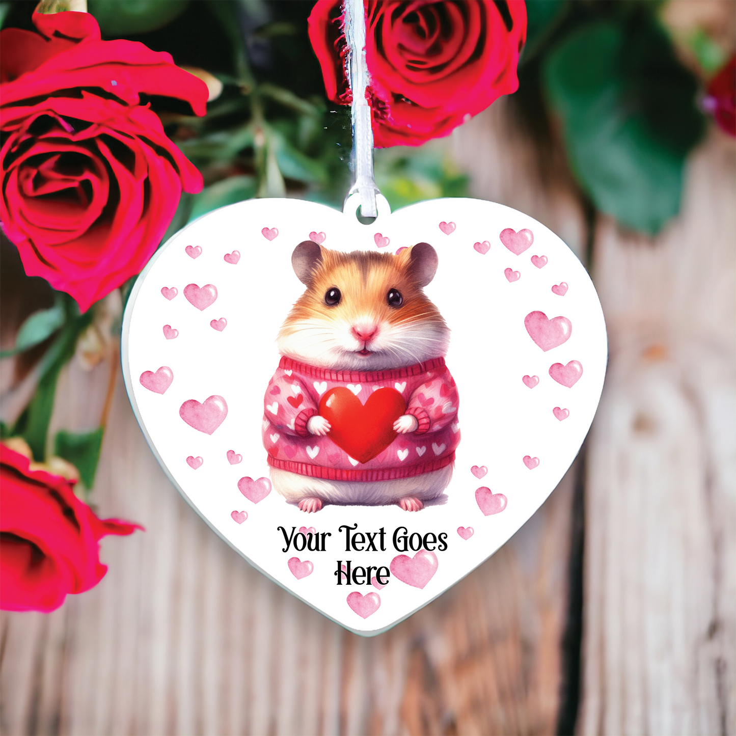 Personalised Hamster Love Animal Decoration