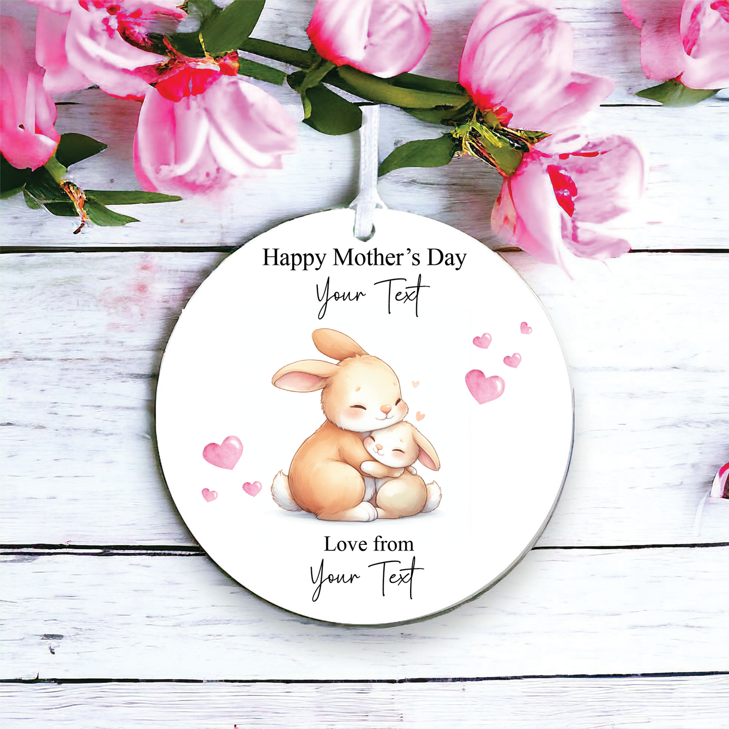 Personalised Mother's Day Rabbit Decoration