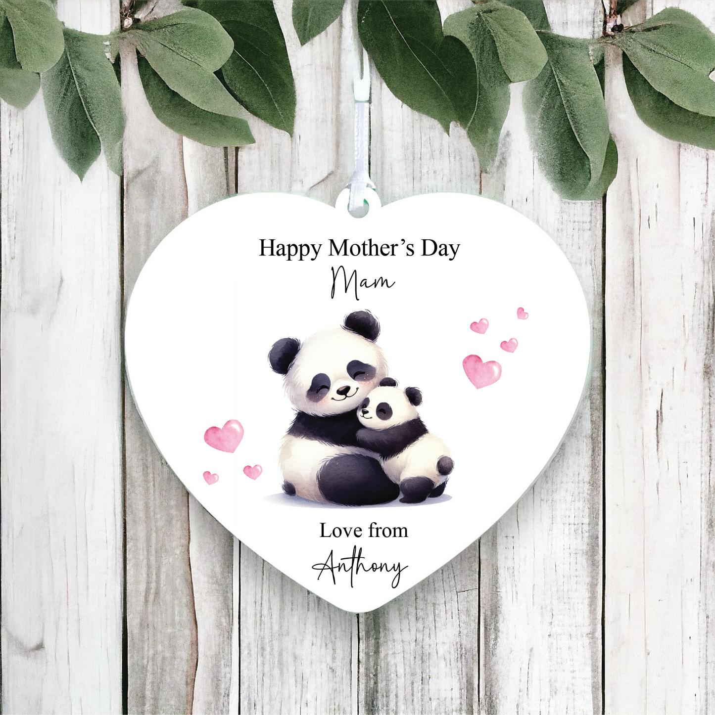 Personalised Mother's Day Panda Decoration