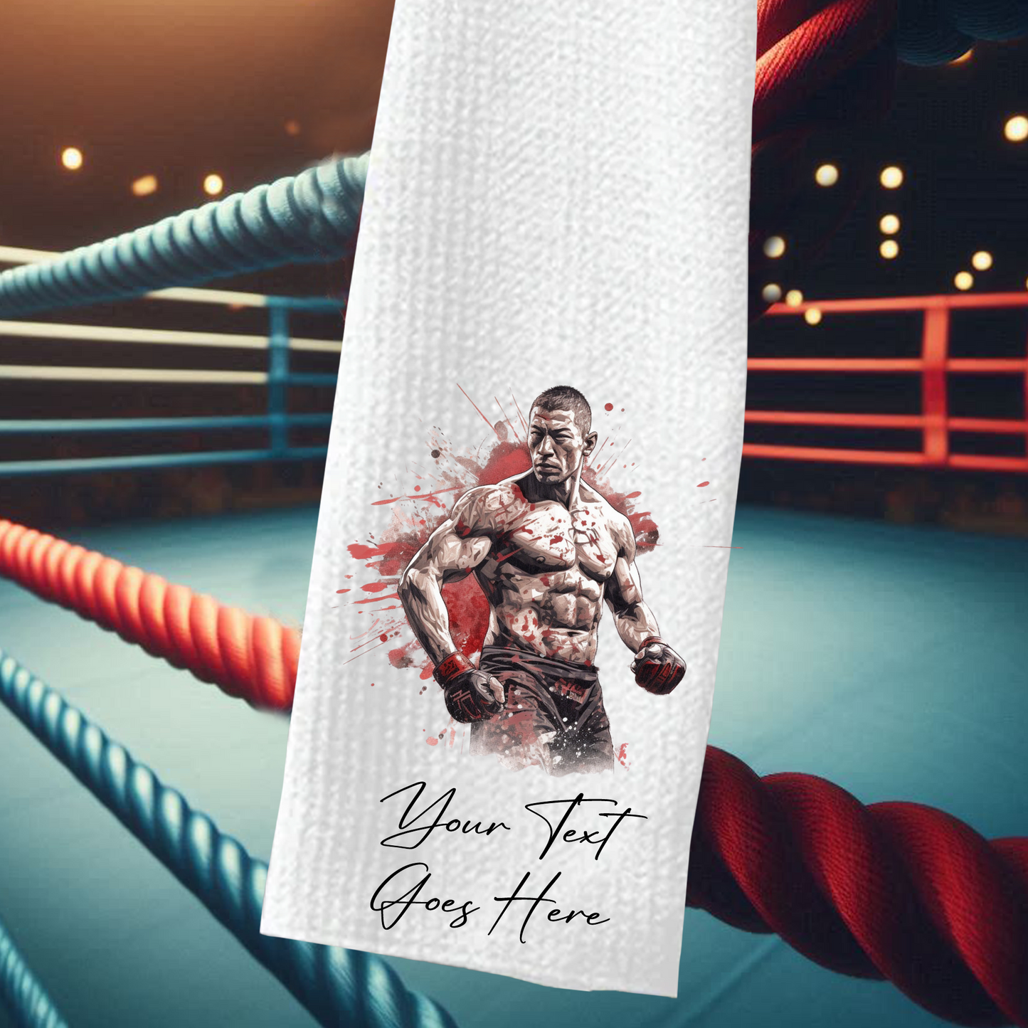 Personalised MMA Fighter - Martial Arts Sports Gift Towel