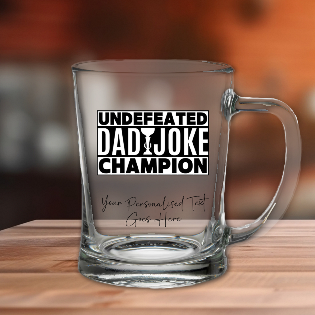 Personalised Dad Joke Champ Tankard Gift