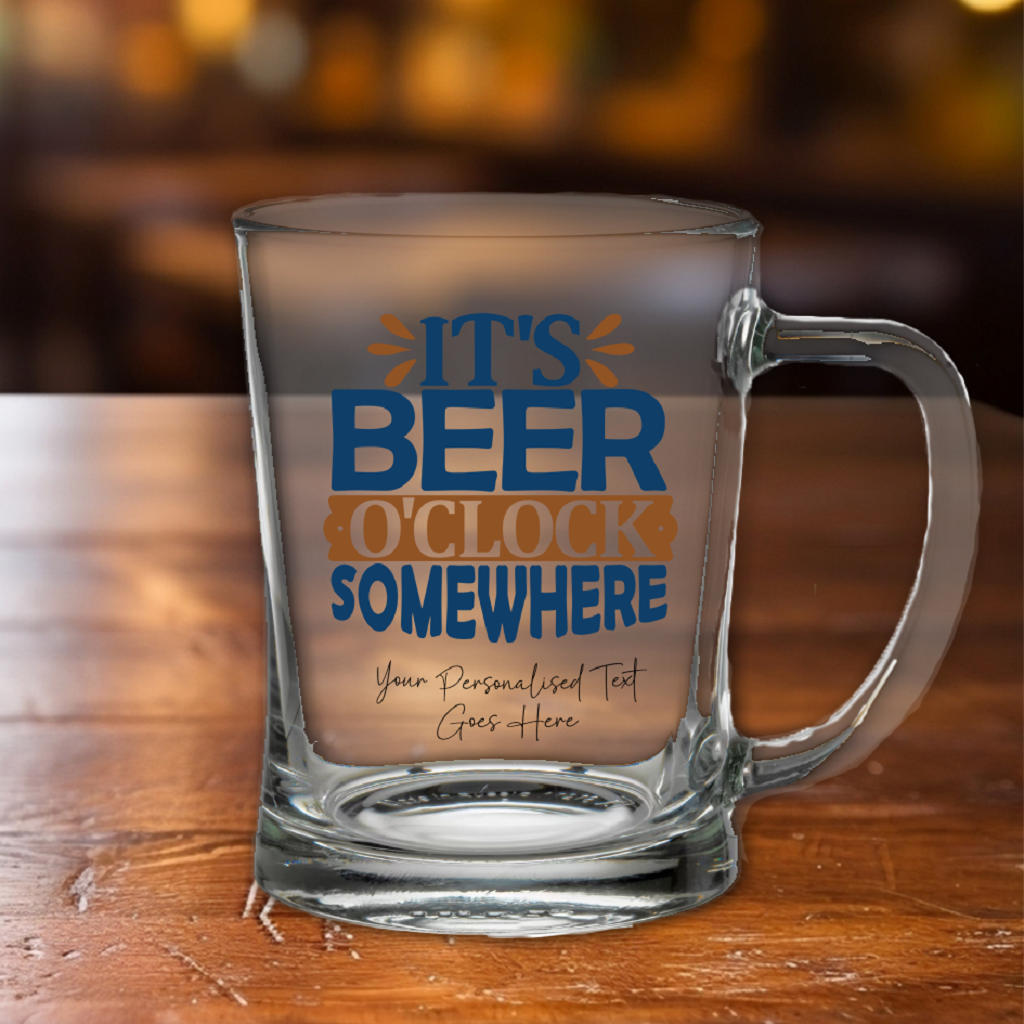 Personalised Beer O'Clock Tankard Gift