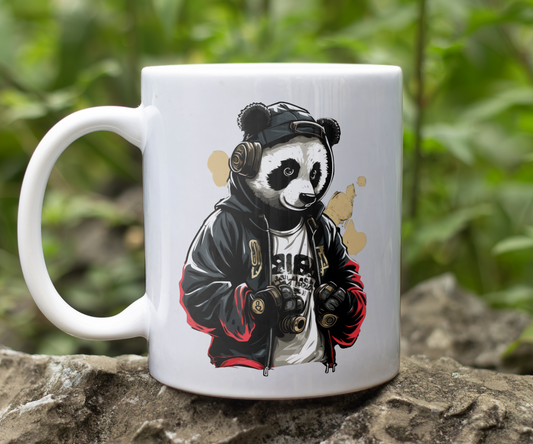 Personalised Keepsake Urban Panda - Gift Mug, by Floppsie Moppsie – floppsiemoppsie at floppsiemoppsie.co.uk