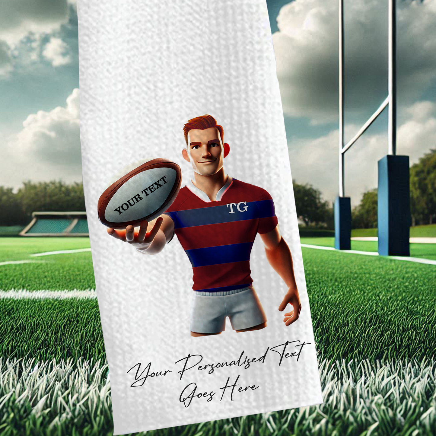 Personalised Rugby Team Shirt Creator - Sports Towel