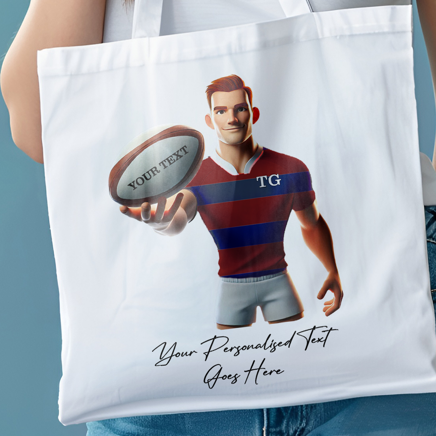 Personalised Rugby Team Shirt Creator - Tote Bag