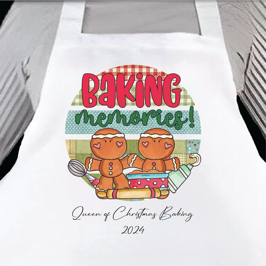Personalised Santa 'Christmas Baking Crew' Chef Gift Apron