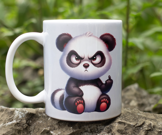Personalised Keepsake Angry Panda Gift Mug, by Floppsie Moppsie – floppsiemoppsie at floppsiemoppsie.co.uk