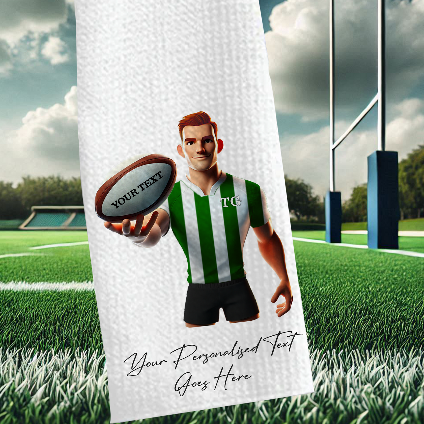 Personalised Rugby Team Shirt Creator - Sports Towel