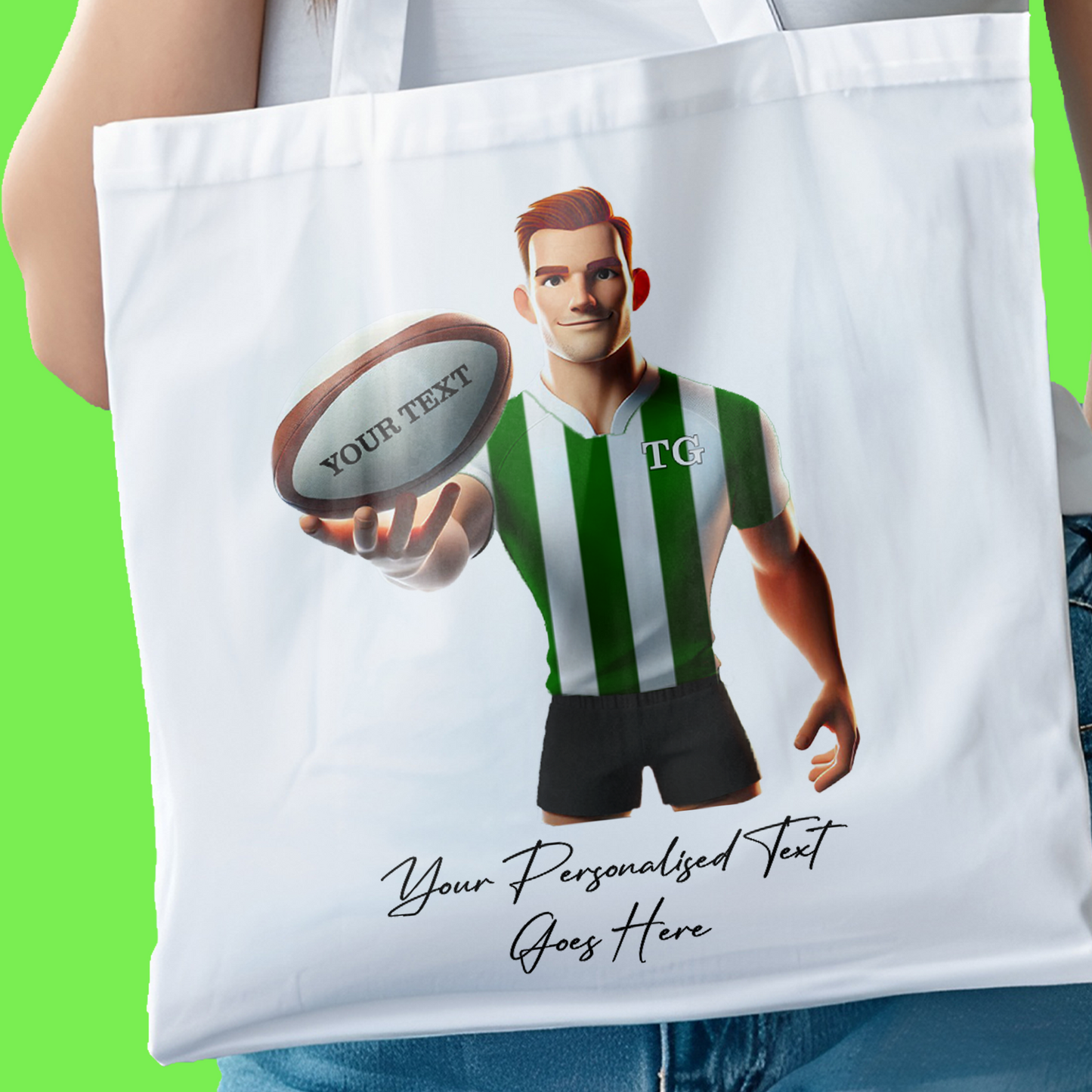 Personalised Rugby Team Shirt Creator - Tote Bag