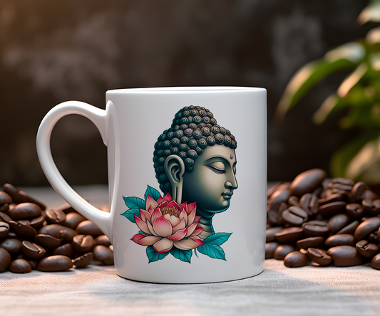 Personalised Keepsake Buddha LotusGift Mug, by Floppsie Moppsie – floppsiemoppsie at floppsiemoppsie.co.uk