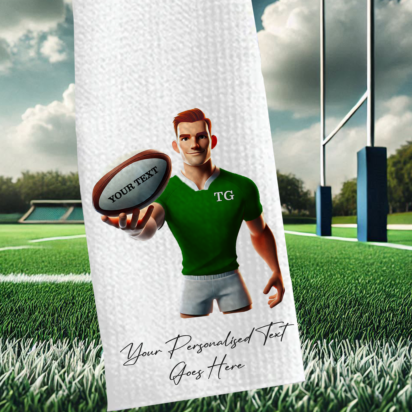 Personalised Rugby Team Shirt Creator - Sports Towel