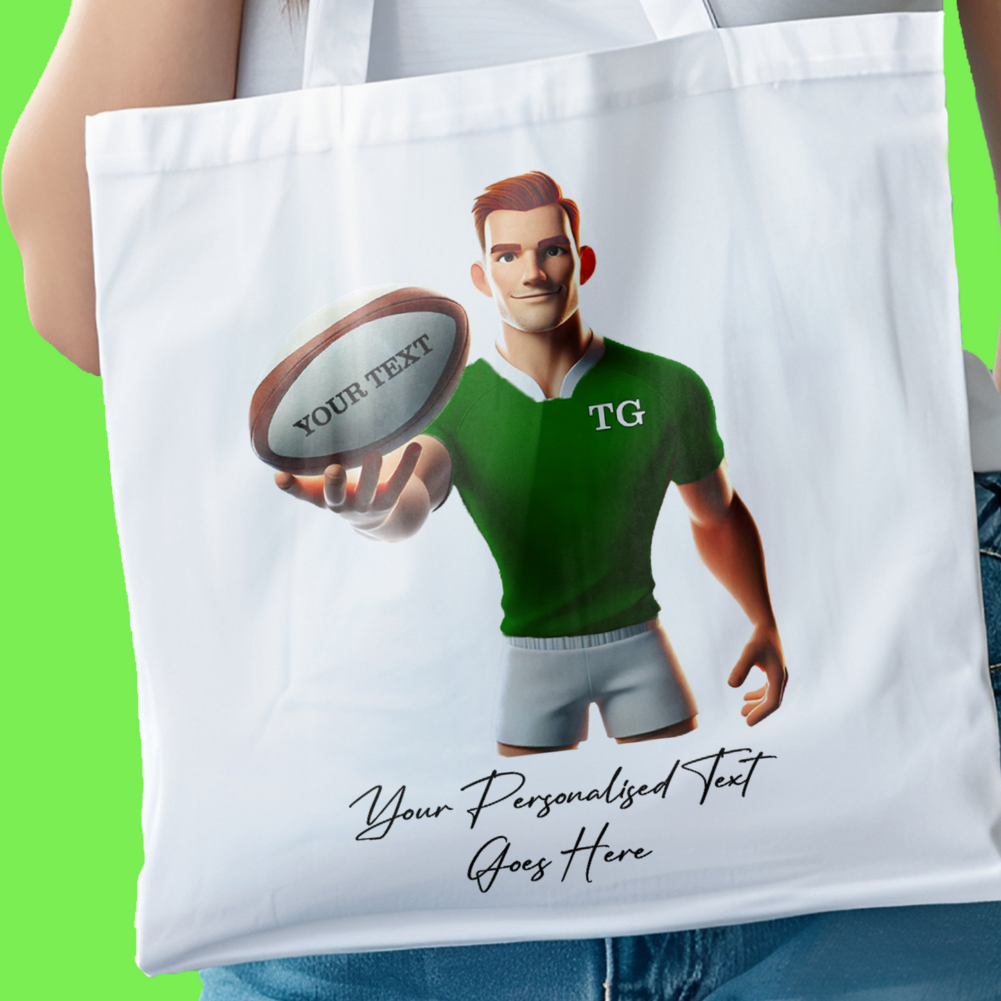 Personalised Rugby Team Shirt Creator - Tote Bag
