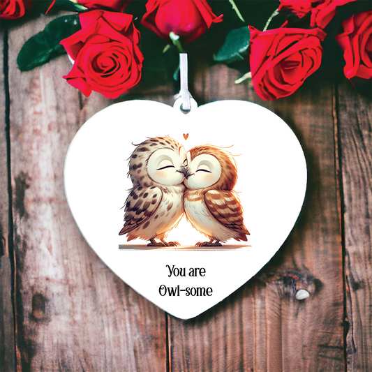 Personalised Owl Cuddle Decoration