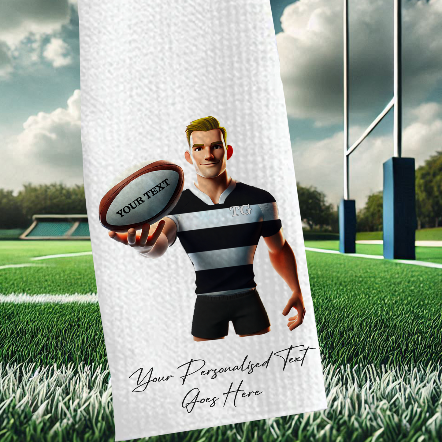 Personalised Rugby Team Shirt Creator - Sports Towel