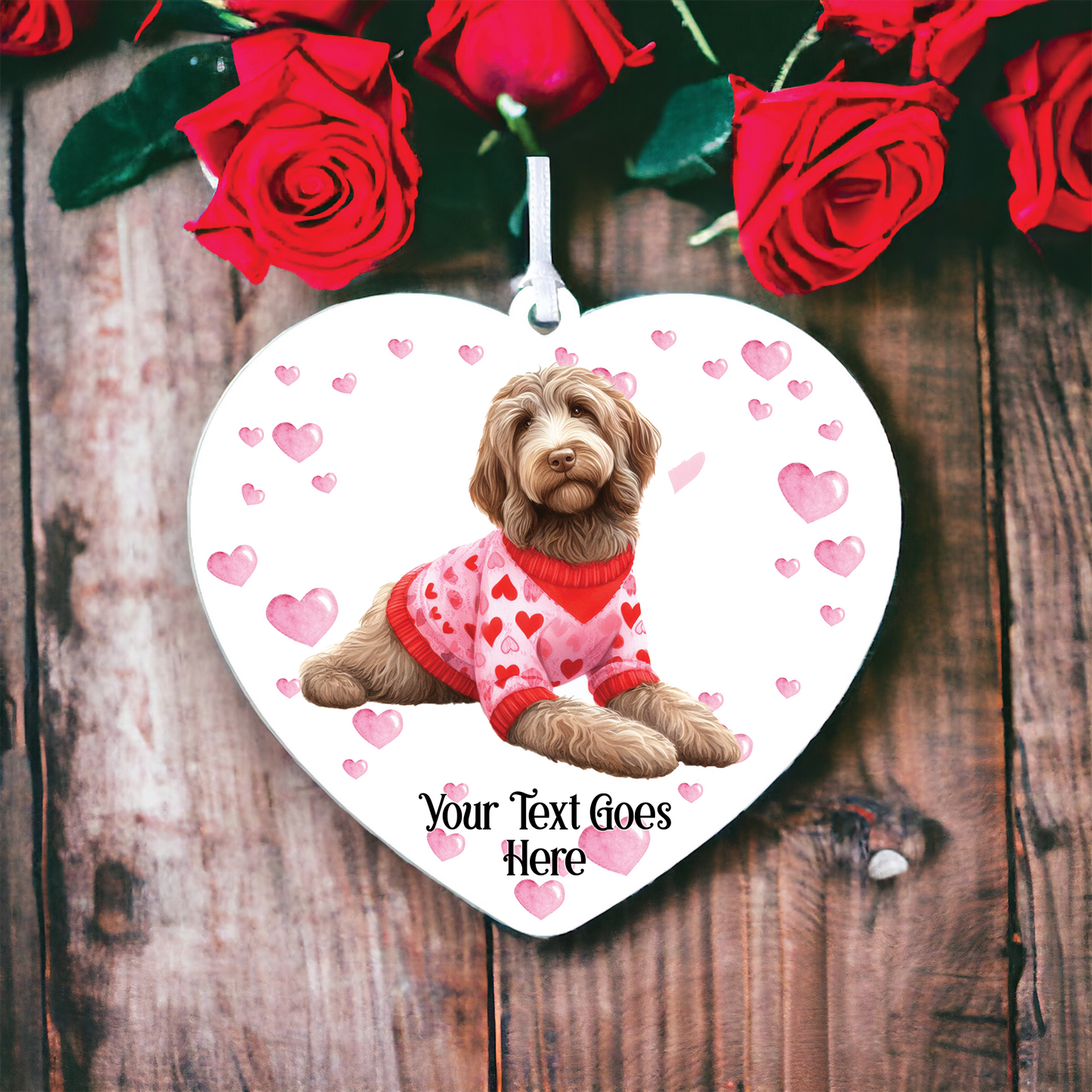 Personalised Spinone Italiano Love Decoration B