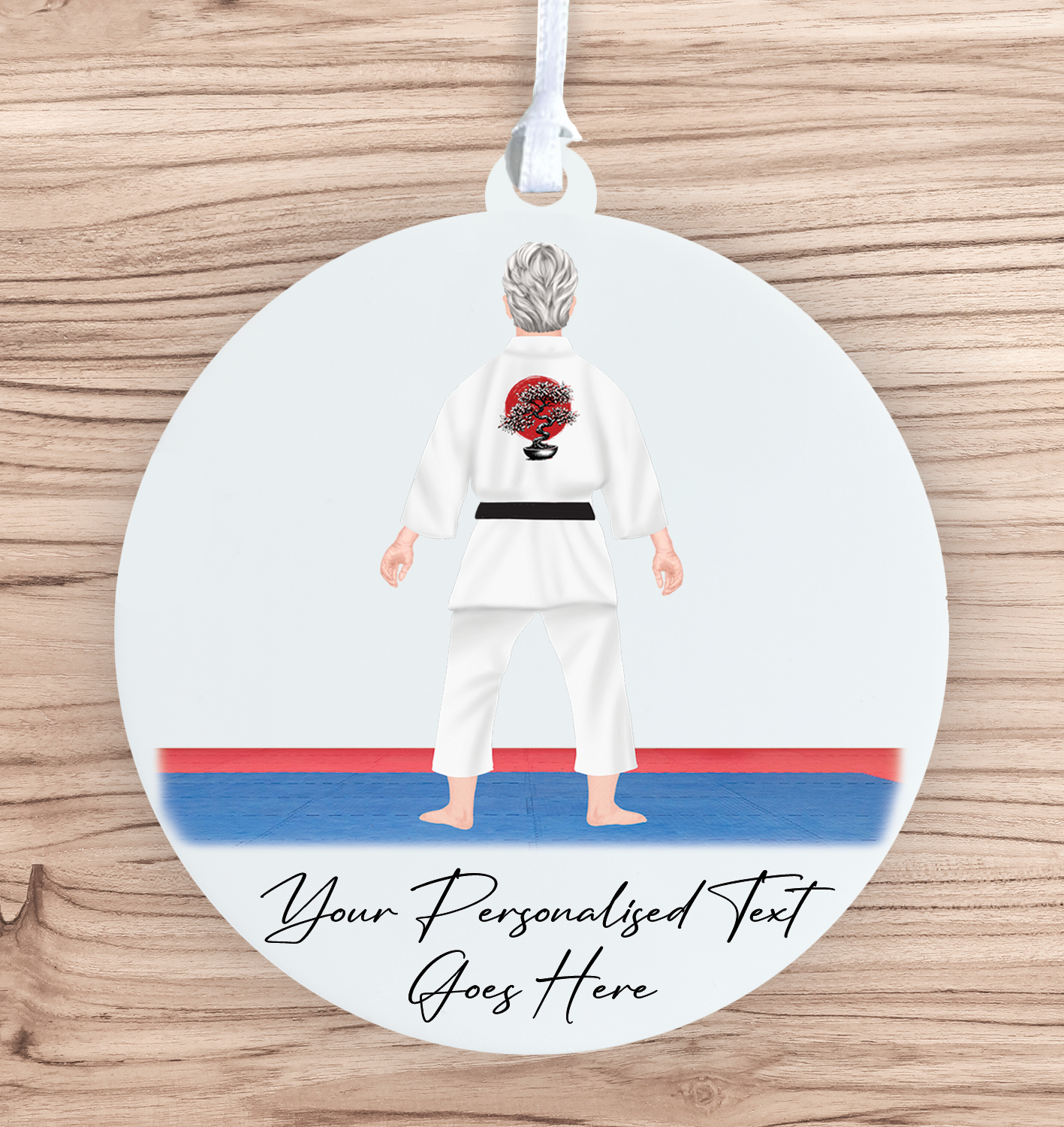 Personalised Karate, Judo, Ju Jitsu, Taekwondo Martial Arts Gi Creator - Hanging Decoration