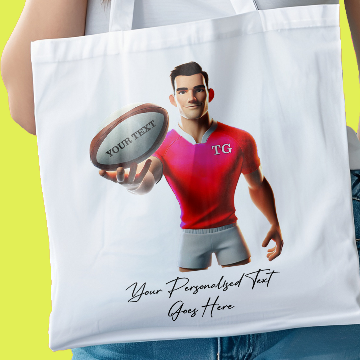 Personalised Rugby Team Shirt Creator - Tote Bag