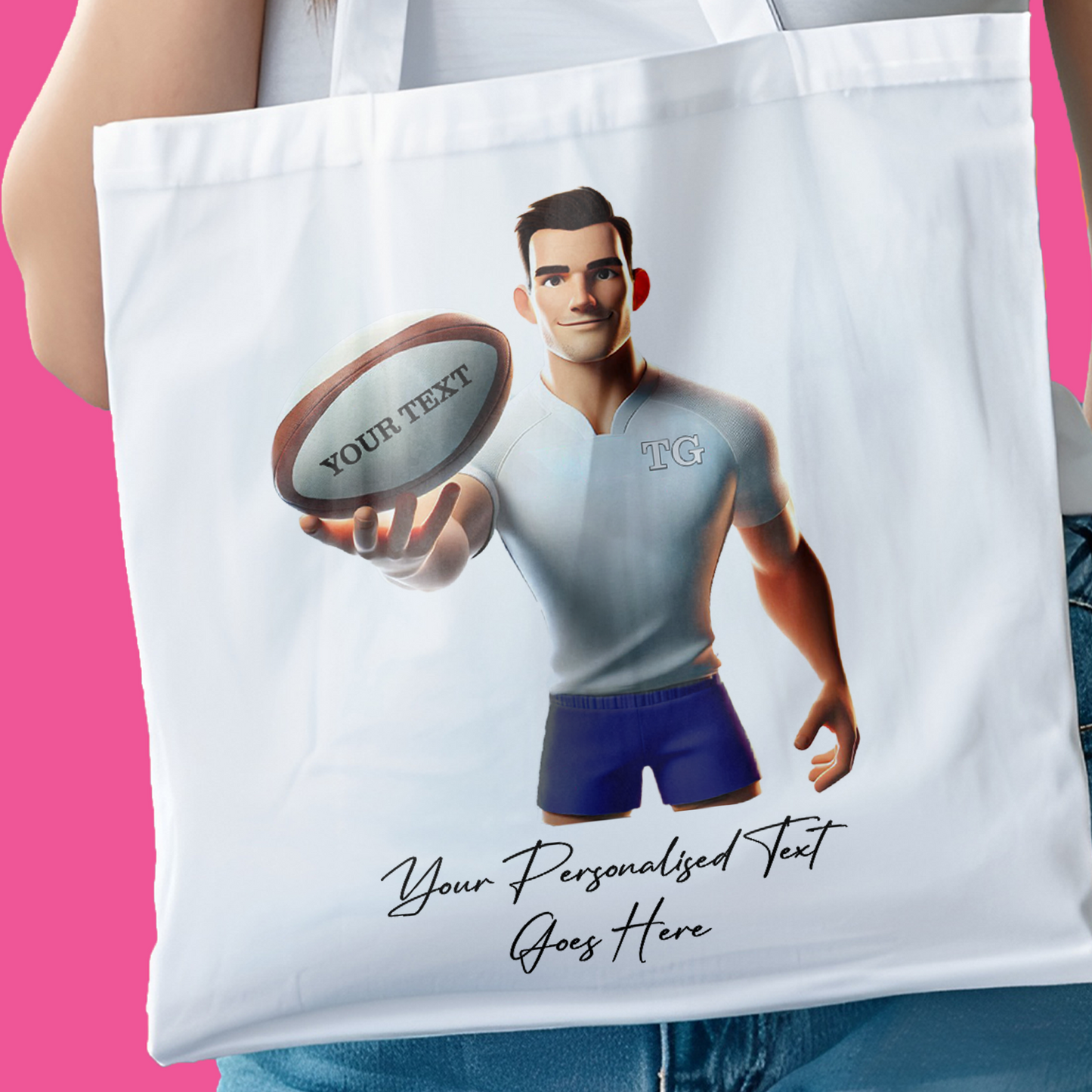Personalised Rugby Team Shirt Creator - Tote Bag