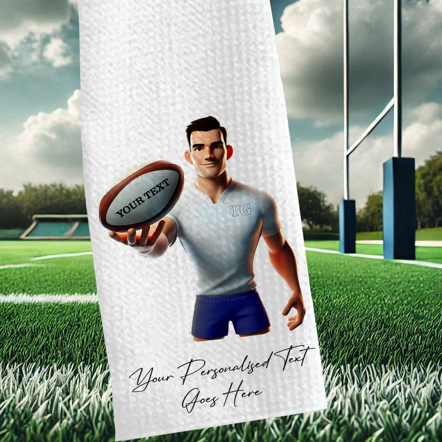 Personalised Rugby Team Shirt Creator - Sports Towel