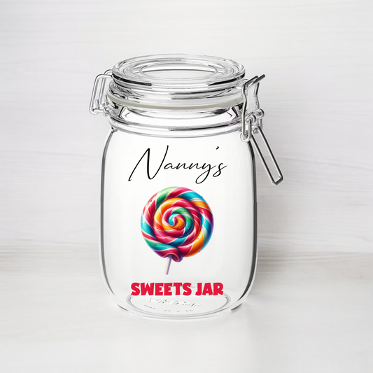Personalised Sweets Jar - Kilner Style Gift - FJ18