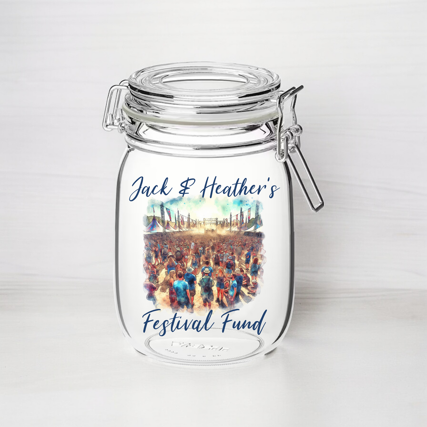 Personalised Festival Fund - Kilner Style Gift Jar - FJ34