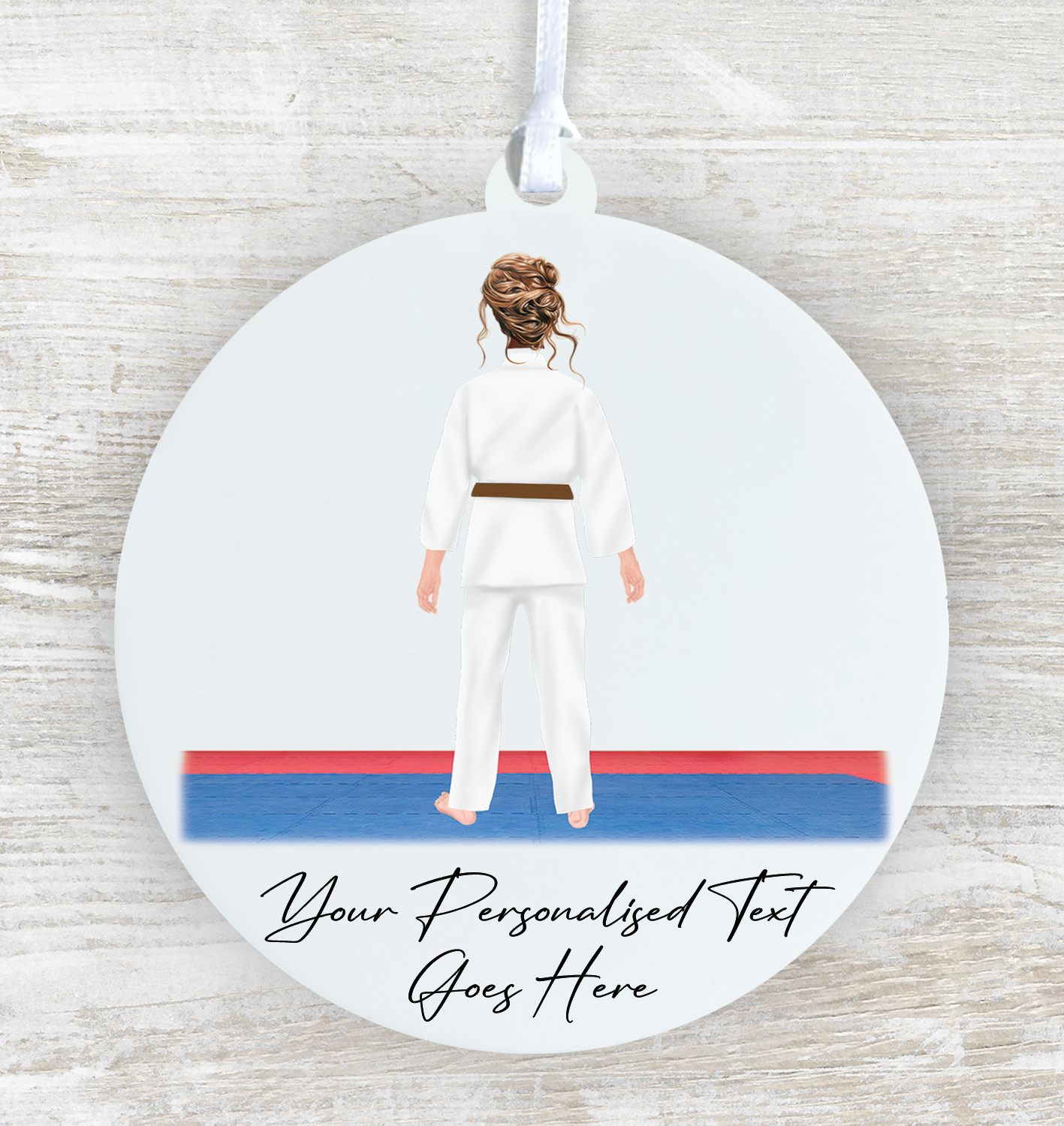 Personalised Karate, Judo, Ju Jitsu, Taekwondo Martial Arts Gi Creator - Hanging Decoration