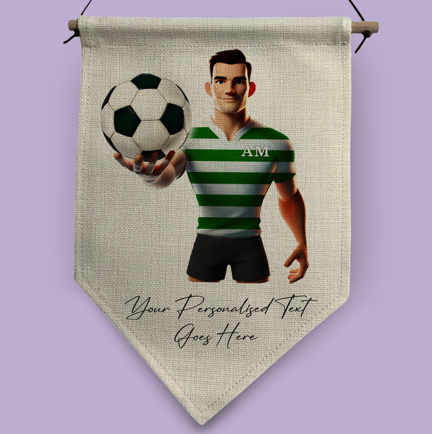 Personalised Football Team Shirt Creator - Pennant Flag