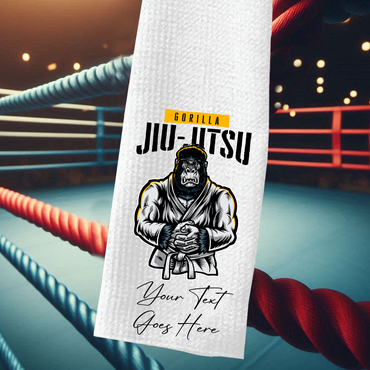 Personalised Jiu Jitsu - Martial Arts Sports Gift Towel