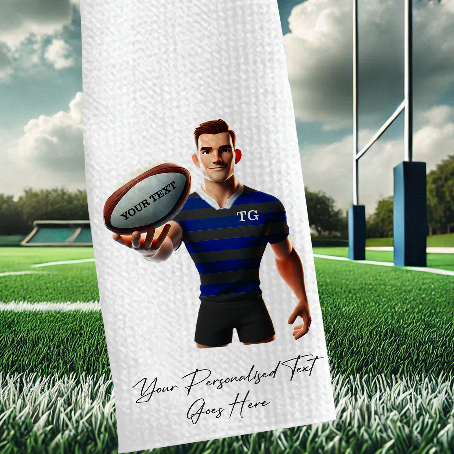 Personalised Rugby Team Shirt Creator - Sports Towel