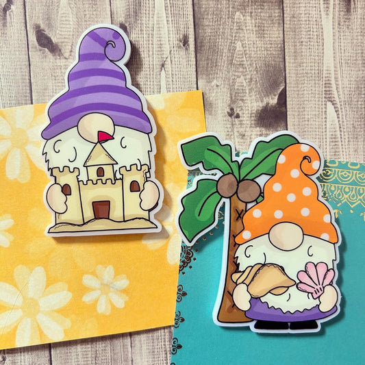 Holiday Gonk Gnomes, Keepsake Gift Magnet, by Floppsie Moppsie – floppsiemoppsie at floppsiemoppsie.co.uk