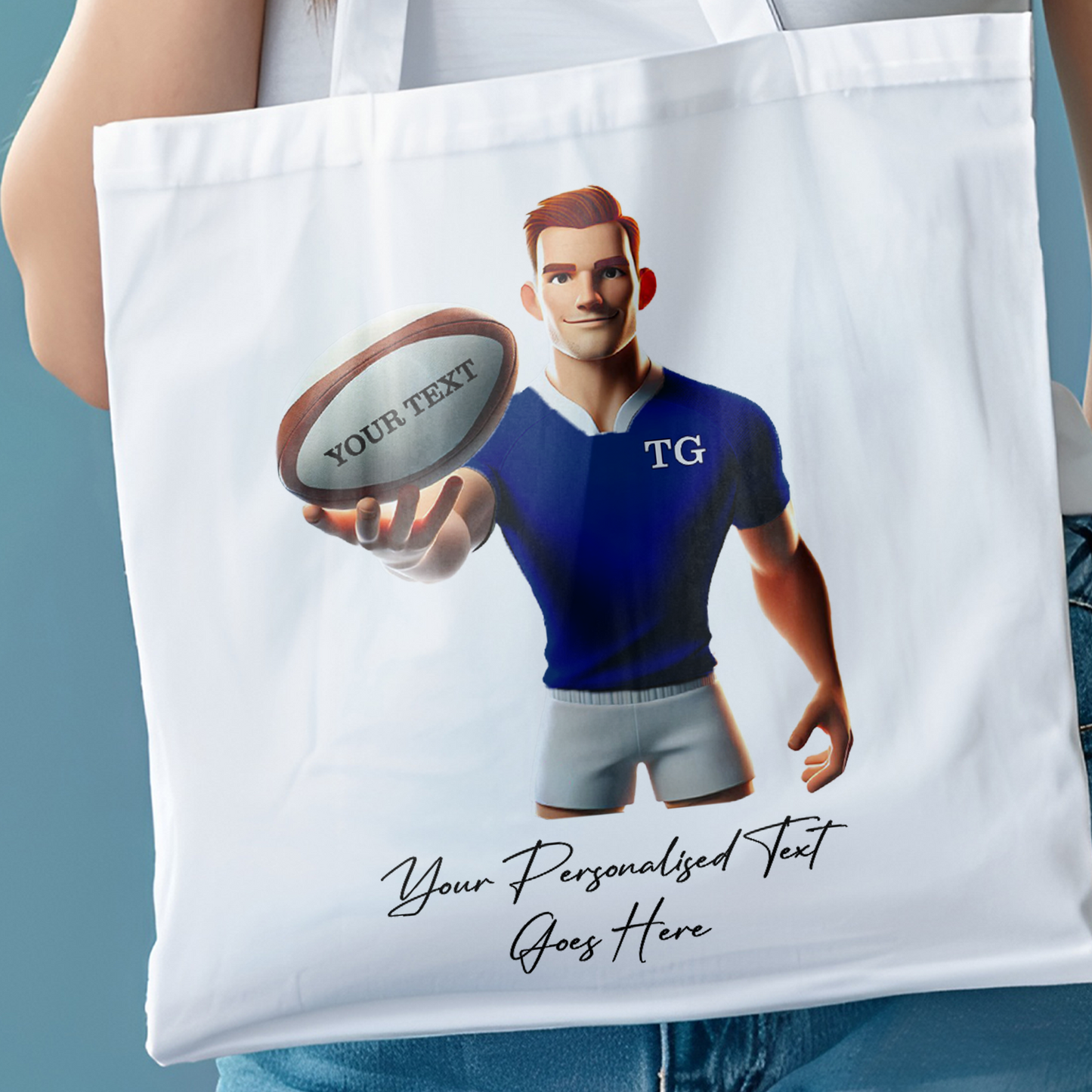 Personalised Rugby Team Shirt Creator - Tote Bag