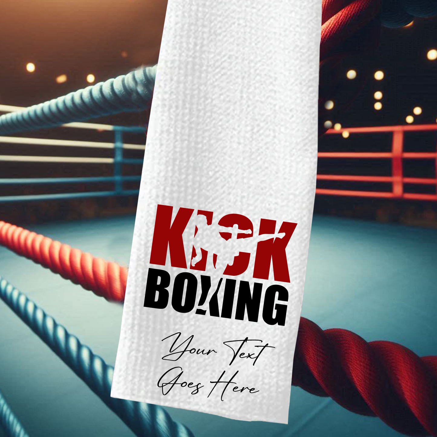 Personalised Kickboxing - Martial Arts Sports Gift Towel