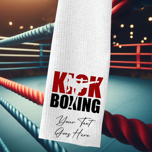 Personalised Kickboxing - Martial Arts Sports Gift Towel