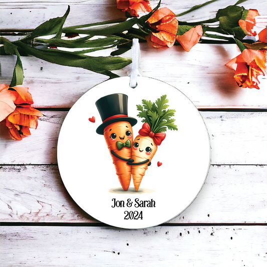 Personalised Cute Carrots Love Food Fun Decoration