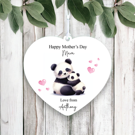 Personalised Mother's Day Panda Decoration