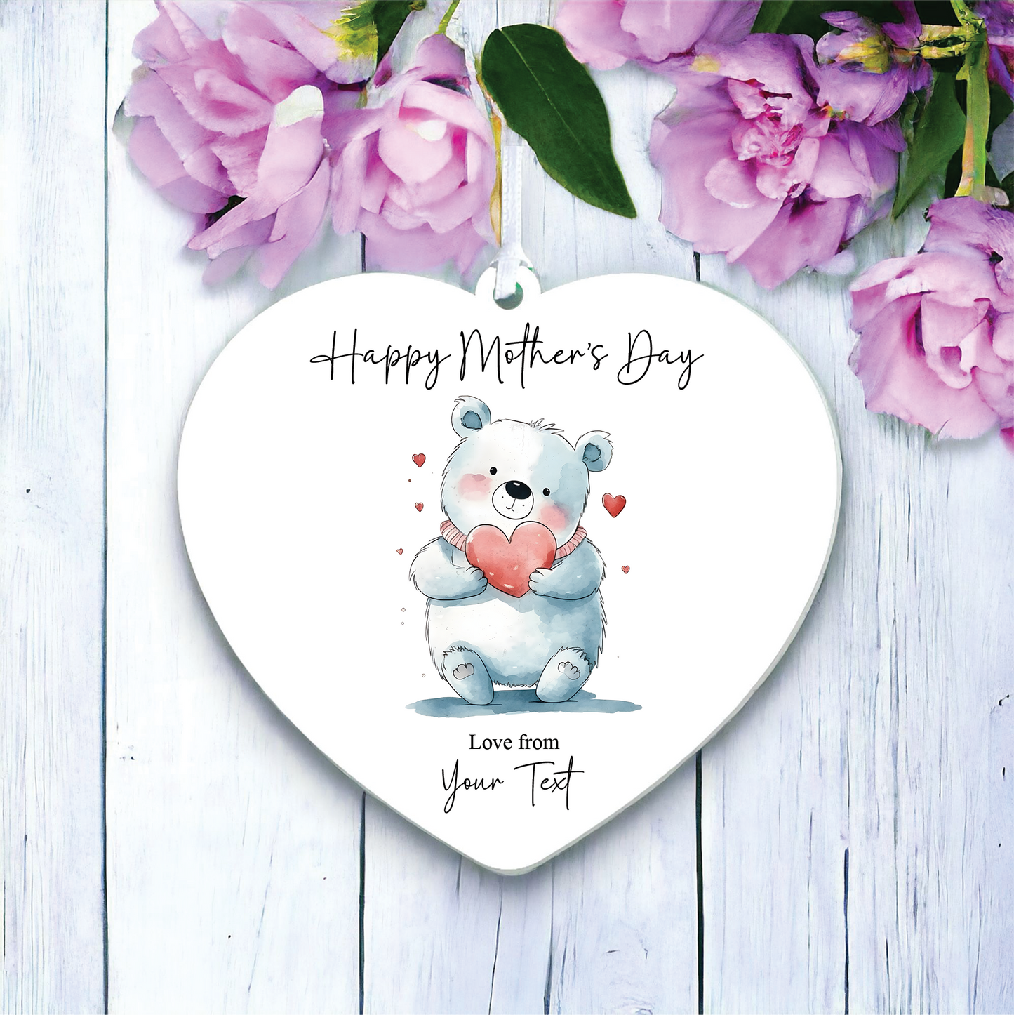 Personalised Mother's Day Polar Bear Decoration
