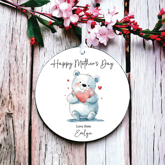 Personalised Mother's Day Polar Bear Decoration