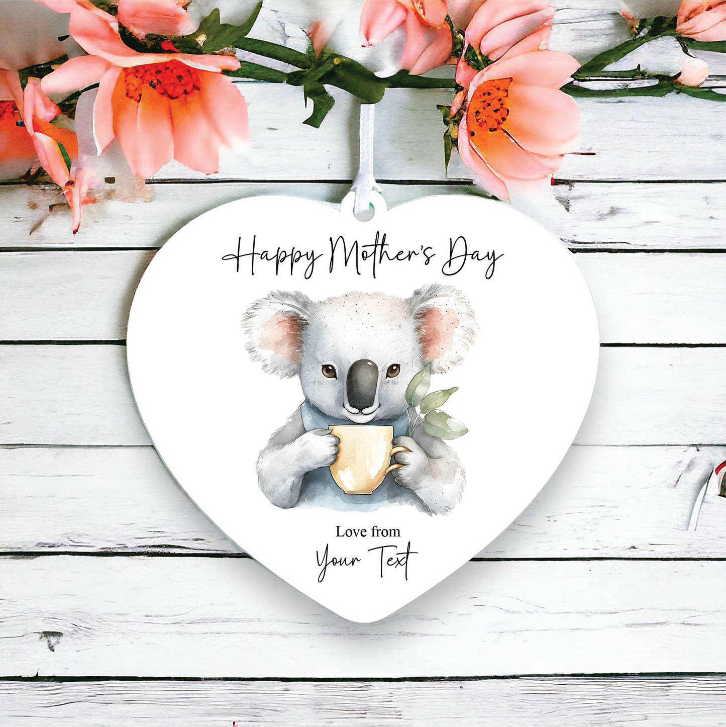Personalised Mother's Day Koala Drink Decoration
