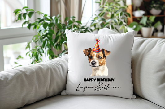 Jack Russell Terrier Personalised Pet Dog Keepsake Cushion Gift