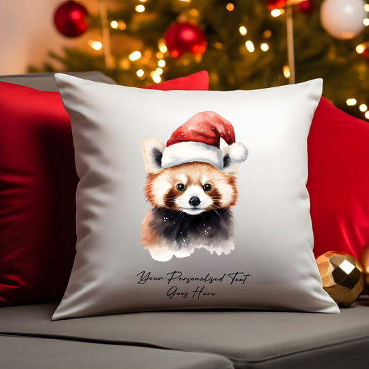 Personalised Christmas Red Panda in Santa hat - Keepsake Gift Mug, by Floppsie Moppsie – floppsiemoppsie at floppsiemoppsie.co.uk