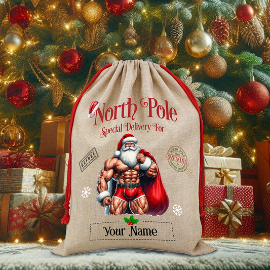 Personalised Santa's Sack - North Pole Santa Sack