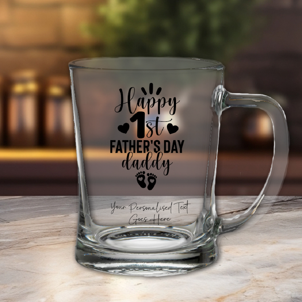 Personalised First Father's Day Tankard Gift