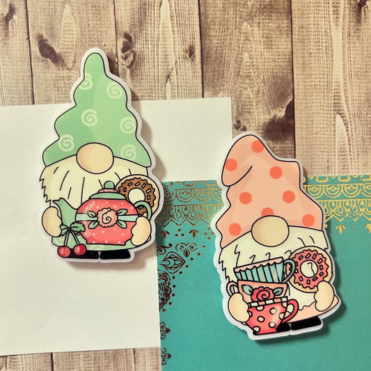 Teapot Gonk Gnomes, Keepsake Gift Magnet, by Floppsie Moppsie – floppsiemoppsie at floppsiemoppsie.co.uk