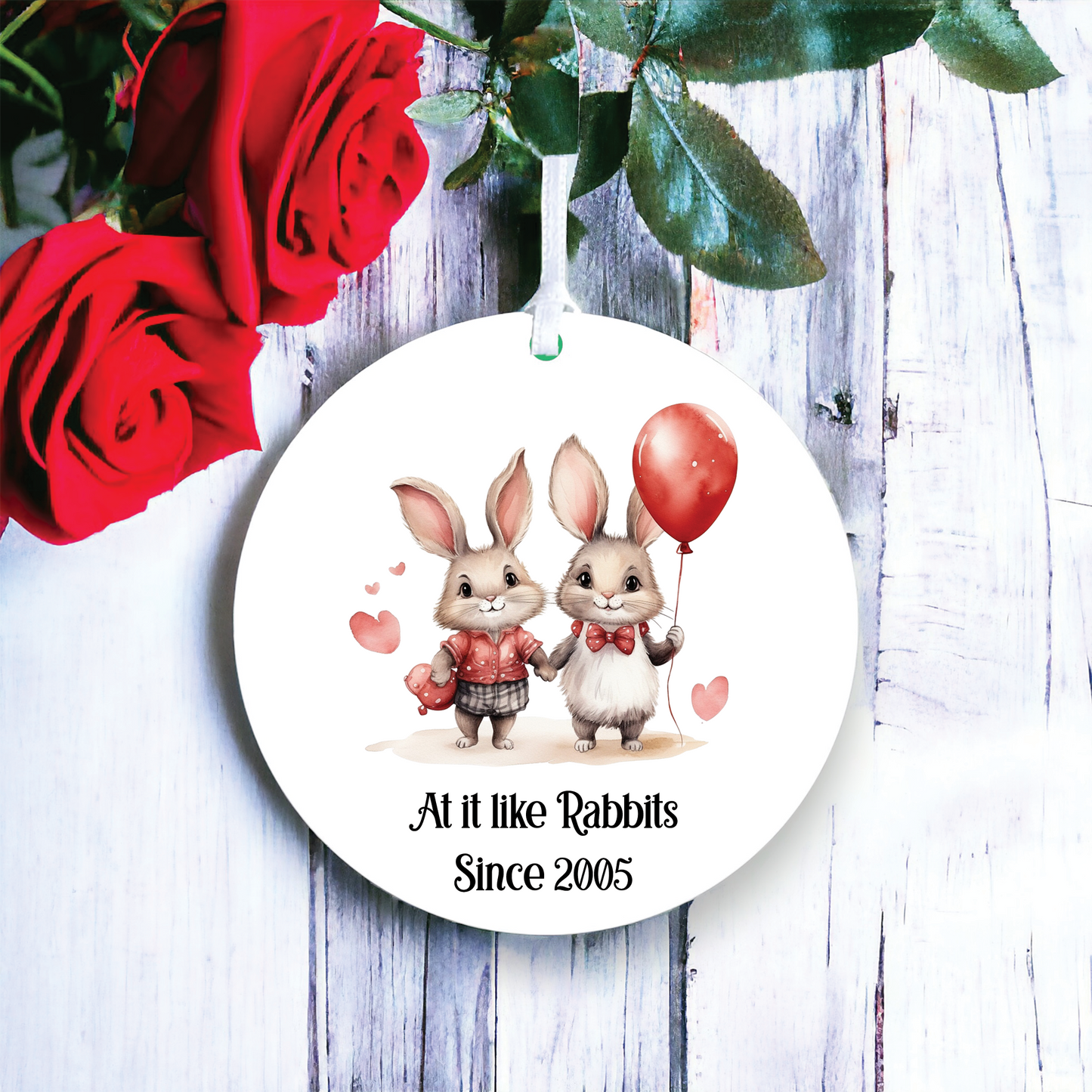 Personalised Rabbit Valentine's Couple Gift