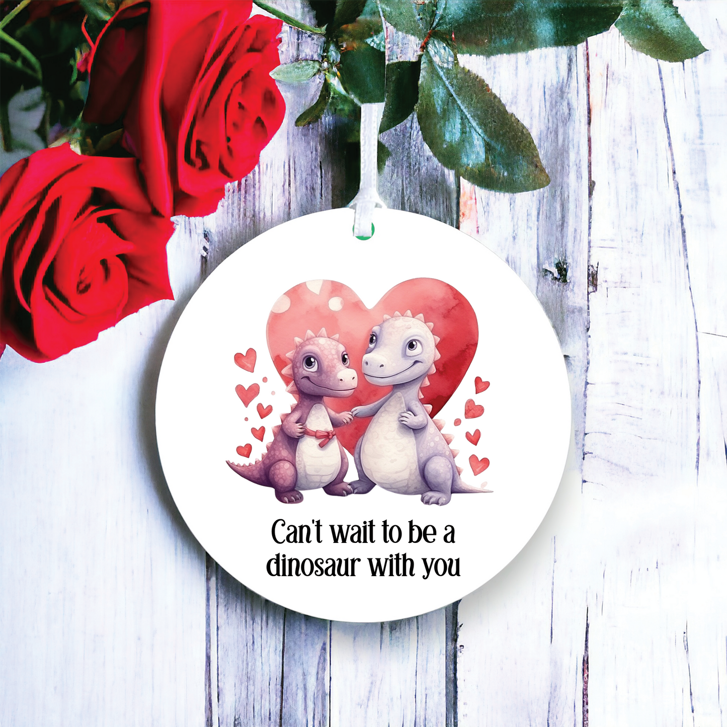 Personalised Dinosaur Valentine's Couple Gift